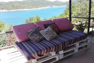 Uma noite em Cabana para 2 em Casa da Eira de Baixo em Santana da Serra (Beja)