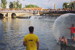 Slide + Escalada + Insufláveis + Canoagem + Water Ball para 2 | Corda Bamba (Tomar)