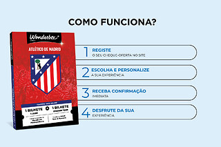 Atlético de Madrid - 1 bilhete jogo + museu