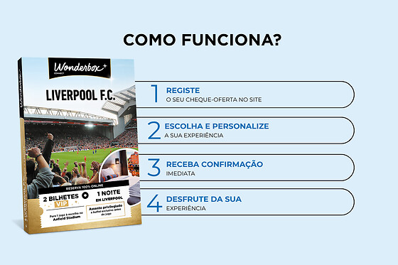 Liverpool FC Estadia - 1 jogo + 1 noite