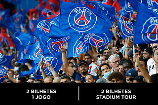 PSG Experience - 2 bilhetes jogo + tour estádio