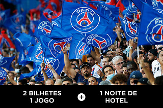 PSG Experience - 2 bilhetes jogo + 1 noite + tour estádio