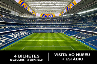 Real Madrid Tour Bernabéu – 2 adultos + 2 crianças