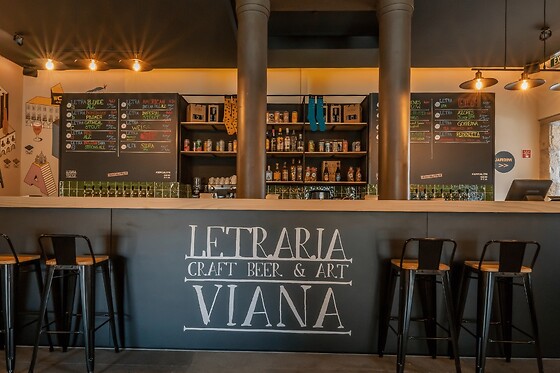 Refeição para dois na Letraria Viana – Craf Beer & Art (Viana do Castelo)