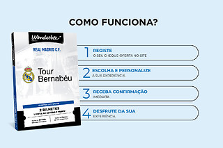 Real Madrid Tour Bernabéu - 2 bilhetes