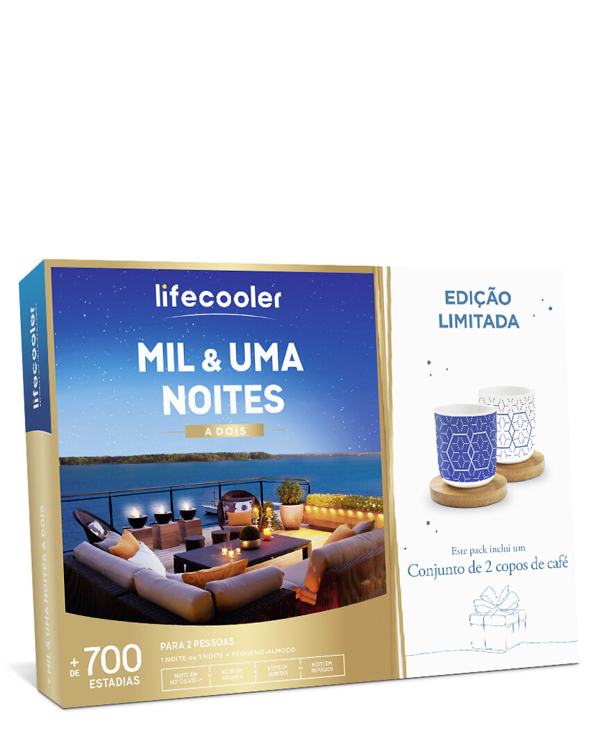 Mil & uma noites a dois + Conjunto de 2 copos