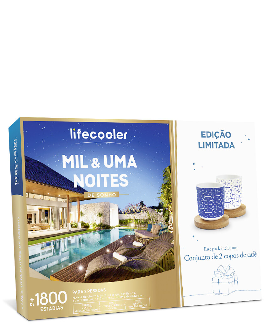 Mil & uma noites de sonho + Conjunto de 2 copos