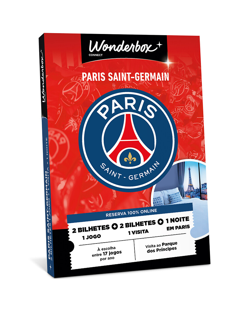 PSG Experience - 2 bilhetes jogo + 1 noite + tour estádio