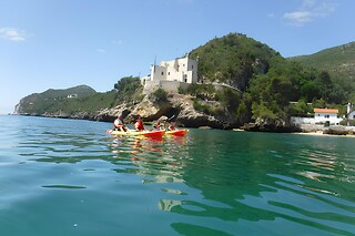 Vias ferratas de Santa Luzia, soft coasteering e canoagem para 1 | Discover The Nature