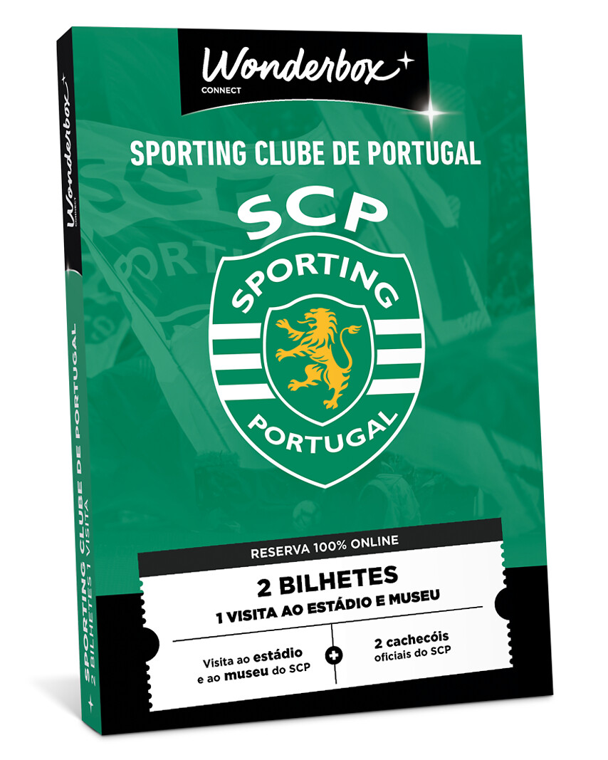 Sporting CP Experience - 2 bilhetes estádio + museu + 2 cachecóis