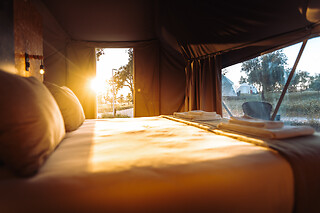 Uma noite em Tenda Glamping com pequeno-almoço e acesso ao Wellness Center no Gavião Nature Village, distrito de Portalegre | 2 Pessoas