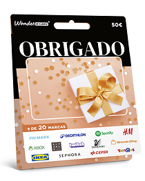 Cartão Presente Obrigado